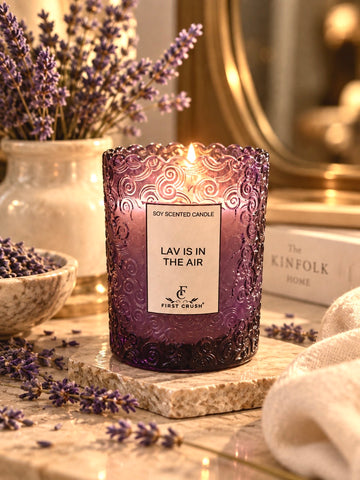 Lav is in the air - Lavender Scented Soy Wax Candle